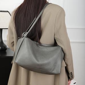 Genuine Leather Women's High-Grade Special-Interest <b>Shoulder</b> Bag All-Match <b>Pillow</b> Women's Underarm Bag Messenger Bag - Product Image 2