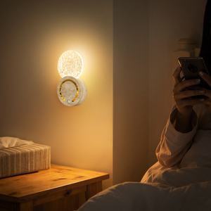 Lampe murale à détecteur de mouvement pour chambre à coucher, magnétique, sans fil, rechargeable, lampe de chevet créative - Product Image 2