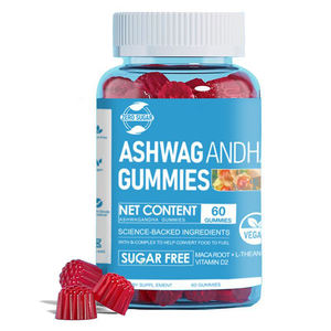 Gomme di Ashwagandha per Uomo, Vegetariane, Gusto Naturale di Bacche, per Riduzione dello Stress, Supporto Energetico, Equilibrio Immunitario e Ormonale, Miglioramento del Sonno - Product Image 1