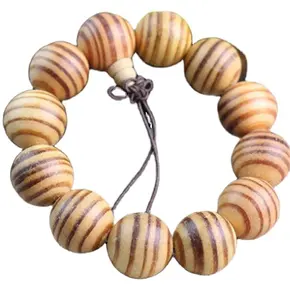 10mm 12mm 15mm 18mm 20mm Diverses perles de mala en bois naturel bracelets Hommes Femmes Wenge Ébène Bois de santal Chapelet Prière Bracelet