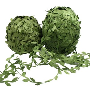 Guirlande artificielle de feuilles de saule, bouquet de vigne verte pour décoration de mariage et de maison, 200 cm+, en tissu polyester - Product Image 1