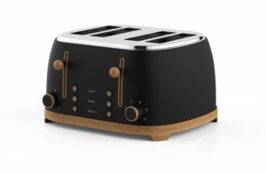 Tostadora de 4 Rebanadas con Función de Descongelación, Recalentamiento y Cancelación, Carcasa Metálica Mecánica - Product Image 4