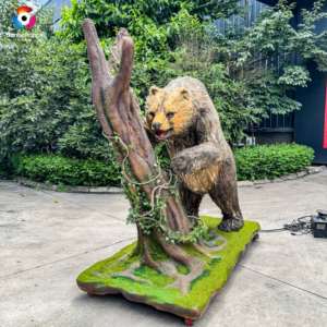 Sân Chơi Ngoài Trời Mô Phỏng Cao Hấp Dẫn Animatronic Cây Thực Tế Mô Hình Gấu Animatronic Gấu Nâu Cho Vui Chơi Giải Trí Công Viên - Product Image 5