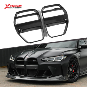 <span class=keywords><strong>Grille</strong></span> de <span class=keywords><strong>radiateur</strong></span> en fibre de carbone sèche noire brillante XTREME pour BMW G80 G81 G82 G83 M3 M4, calandre avant de type V, calandre de voiture - Product Image 1