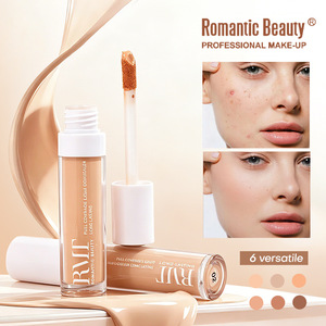 Corrector Líquido de Cobertura Total, Base de Maquillaje Resistente al Agua de Larga Duración, para Ojeras, Rostro y Cuello, 6 Tonos, Venta al Por Mayor - Product Image 1