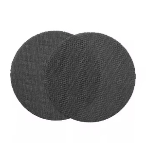 研磨ダストフリーフック & ループサンドペーパーOEMサポート研磨ブラックメッシュサンドペーパーサンディングディスクツール - Product Image 2