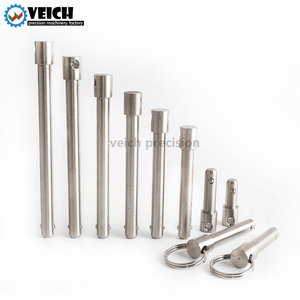 Chốt định vị bằng thép không gỉ có thể tháo nhanh với đầu bi lò xo có vòng kéo, chốt khóa cho các loại ốc vít - Product Image 2