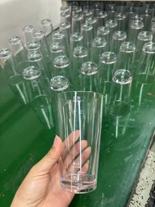 Verres à vin personnalisés en acrylique transparent, verres à eau en plastique PS, verres à vin en PC résistants aux hautes températures avec LOGO - Product Image 5