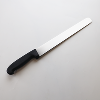 Couteau à trancher professionnel 12 \ "en acier inoxydable robuste pour le rôti de jambon de poisson Granton Edge avec manche en plastique couteaux à trancher larges