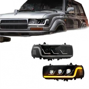 Faros Delanteros de Alta Calidad para Toyota LC 80 FJ80 1990-2002, Actualización de Lámparas Delanteras LED para Land Cruiser Serie 80 FJ80 - Product Image 1