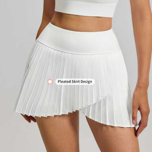 Groothandel op maat gemaakte dames quick-dry geplooide rok met binnenzak, dubbele laag, anti-doorzichtig, lichtgewicht, ademend tennisrok - Product Image 6