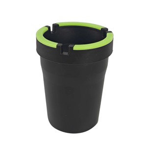 Accesorios para Auto, Cenicero con Tapa Negra Fluorescente, Nuevo Modelo Universal AC-806F de Plástico, Estilo Moderno - Product Image 1