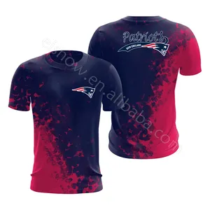 Wholesale Hot Sale American Football T Shirt 32 Teams Fashionable Comfortable 3d Printed T Shirt