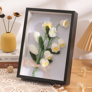 Tùy chỉnh óc chó Gỗ MDF trang trí nghệ thuật hình ảnh 3cm 5cm sâu khung ảnh 3D Bóng khung hộp với plexiglass - Product Image 2