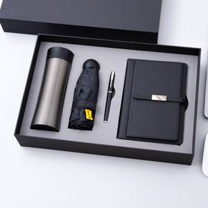 Promotional Umbrella Vacuum Flask A5 Notebook Pen Luxury Personalized Gift Box Set Corporate Giveaways Cardboard Package Suit - Product Image 4