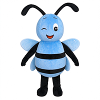 Costume d'animal personnalisé pour adultes avec une petite mascotte abeille gonflable, idéal pour le Nouvel An et Noël
