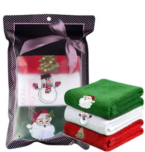 Рождественские полотенца для рук 12x18 дюймов, рождественские полотенца из 100% хлопка, банные полотенца, очень мягкие и впитывающие полотенца для ванной комнаты