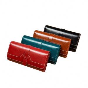 <b>Womens</b> RFID Blocking PU Leather <b>Wallets</b> Long Clutch <b>Card</b> <b>Wallet</b> <b>Holder</b> With Wristlet - Product Image 4