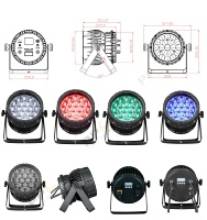 Nouveau modèle de Noël 19 LED 15W Étanche IP68 Réglable Focus PAR Lumière Convient pour les fêtes Disco