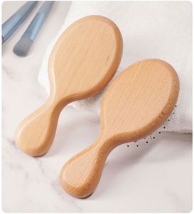 Cepillo de Pelo de Viaje Pequeño, Hecho a Mano, Ecológico, de Madera, para Masaje del Cuero Cabelludo, Desenredante, de Bolsillo, Regalo de Graduación - Product Image 4
