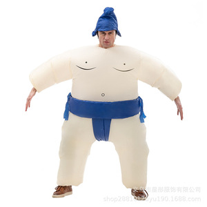 Disfraz <span class=keywords><strong>Inflable</strong></span> de Sumo al por Mayor, Traje Divertido para Cosplay y Espectáculos, Accesorio Unisex para Fiestas de Halloween, con Ventilador Incorporado - Product Image 2
