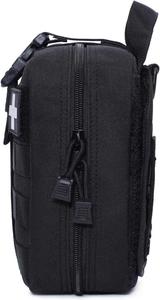 Pochette Tactique Admin Molle, Organisateur d'Équipement Extérieur, Sac Utilitaire EDC Compact Multi-Poches en Nylon avec Fermeture Éclair pour Rangement Médical et Premiers Secours - Product Image 3