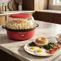 Machine à Popcorn Style Tasse 800W Qualité Cinéma Unité de Comptage Intégrée