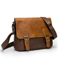 Sac bandoulière postier à carreaux européen et américain personnalisé avec impression intégrale pour homme, en cuir PU imperméable avec fermeture éclair