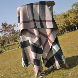 Sciarpa scozzese da 190*70cm per donna sciarpa calda classica autunnale e invernale britannica