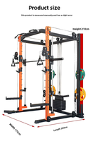 Machine Smith Professionnelle d'Équipement de Fitness Commercial, Cage de Force, Cage à Squat, Entraîneur Complet