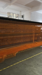 Bán chạy nhất mới có độ bền cao polythene PE 3 sợi quanh co màu cam nút duy nhất Lưới Đánh Cá - Product Image 5