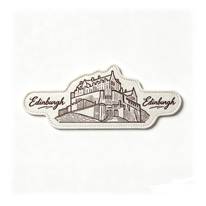 Parche Bordado de Edimburgo, Escocia, Circular, para Coser, de Tela Tejida, Decoración, Regalo - Product Image 4