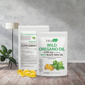 แฮทแมนแล็บส์ อาหารเสริมซอฟต์เจลธรรมชาติ 6000 มก. สารสกัดน้ำมันออริกาโนออร์แกนิก น้ำมันเมล็ดดำ ซอฟต์แคปซูล เสริมภูมิคุ้มกัน สำหรับผู้ใหญ่ 120 แคปซูล - Product Image 3