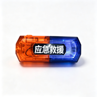 Lampe d'avertissement LED rechargeable pour épaule, rouge et bleue, clignotante, à clipser, pour patrouille routière, lampe de sécurité, chargement USB