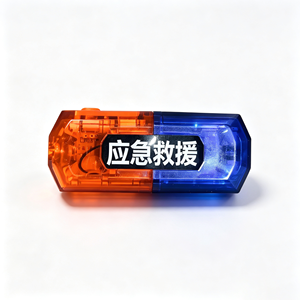 Wiederaufladbare LED-Schulter-Warnleuchte Rot-Blaue Stroboskop-Clip-On Verkehrspatrouillen-Sicherheitslampe USB-Aufladung - Product Image 6