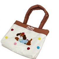 Sac fourre-tout en toile à motif de chaton de dessin animé mignon, motif rayé double face, idéal pour les étudiants et les cours de soutien scolaire