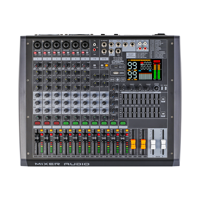 HLG10P Console de mixage professionnelle 10 canaux avec double égaliseur 9 bandes et OTG pour scène, studio, événements en direct, système de sonorisation
