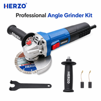 Meuleuse d'angle portable HERZO 125 mm avec cordon, 220 V, 900 W, interrupteur coulissant, meuleuse électrique DIY pour la découpe et le meulage, double usage