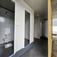 Toilettes préfabriquées écologiques en conteneur de 20 pieds, panneaux sandwich en acier, toilettes portables modulaires pour parc extérieur