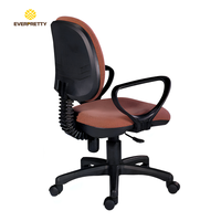 Chaise de bureau ergonomique en tissu avec hauteur réglable et rotation à 360° °   Chaise pivotante moderne avec accoudoirs pour bureau à domicile et salle d'étude CE