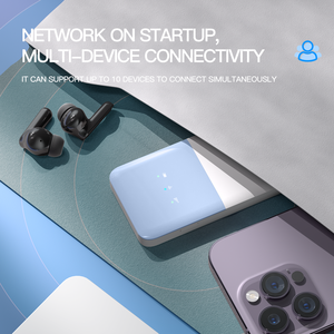 Bộ định tuyến WiFi bỏ túi 4G loại C, hỗ trợ thẻ SIM, điểm phát sóng di động không dây, mini, sử dụng quốc tế, 4G di động, WiFi cầm tay - Product Image 4