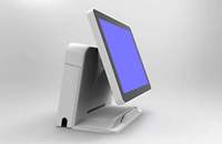 Terminal de Pago POS con Pantalla Táctil Dual de 15''-15.6'' para Interiores, con Software de Venta Minorista y Activación de Windows 11