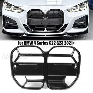 Front Bumper CSL Style Replacement <b>Mesh</b> <b>Grill</b> <b>for</b> BMW 4 Series G22 G23 430i & M440i 2021+ Carbon Fiber Look - Product Image 1