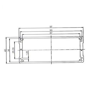EBM IP54 Protection Extruded Aluminum <b>Enclosure</b> for Electronics-OEM Customization PCB Circuit Board HF-A-8 Model Hongfa Shunda - Product Image 4