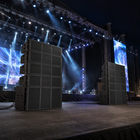 Sistem Line Array Pasif 3 Arah K212 Dual 12 Inch untuk Konser Luar Ruangan. Sistem Audio Speaker Pasif Profesional Line Array