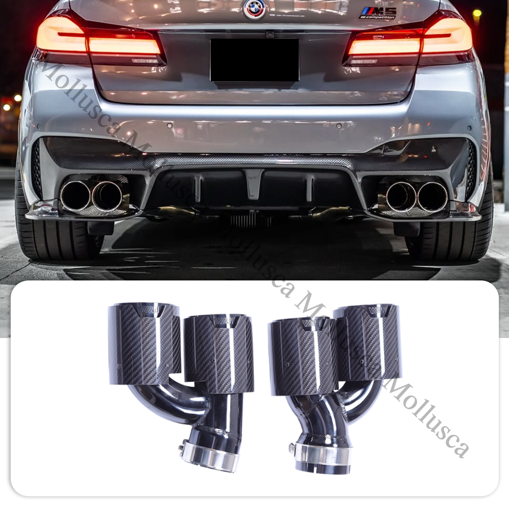 Decoración de escape de carbono seco F90