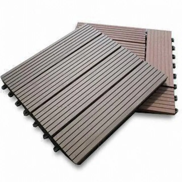 30x30cm non-slip Wpc Deck Incastro Pavimento In Legno Tavole Piastrelle piattaforma Impermeabile e patio piastrelle di legno