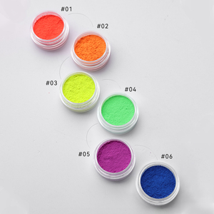 Prix d'usine Private Label Maquillage lumineux <span class=keywords><strong>6</strong></span> couleurs Glow in the Dark Pigment Powder Blush Cosmetics - Product Image 5