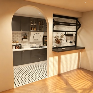 Fenêtre pliante semi-ouverte pour cuisine, commutation à une touche entre ouvert et fermé, pour bars domestiques et zones d'<span class=keywords><strong>interaction</strong></span> cuisine-salle à manger - Product Image 1