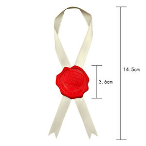 Sceau de cire personnalisé Gordon avec logo en relief et <span class=keywords><strong>ruban</strong></span> satiné pour emballage de bouteilles de vin de luxe, OEM accepté - Product Image 6